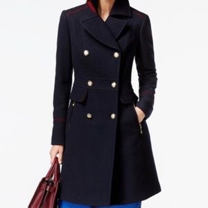 Vince Camuto Military Style Dress Coat